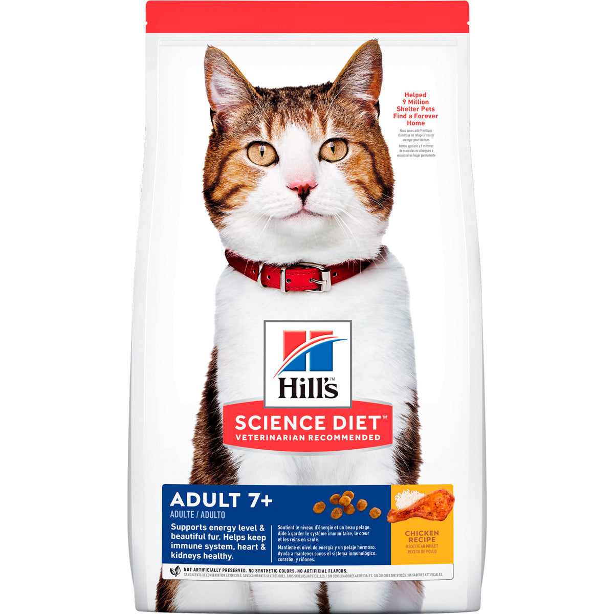 Hill's Science Diet Felino Adult 7+ Original 1.8kg Senior Receta Pollo - Alimento Seco Gato Adulto