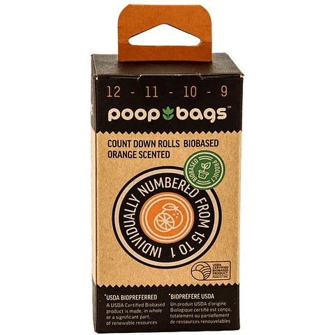 BOLSAS BIODEGRADABLES CON ESENCIA DE NARANJA