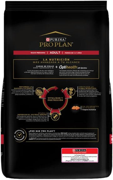 Pro Plan Croquetas Adulto con Optihealth Triple Action, Razas Medianas, Chicken, 1 Kg