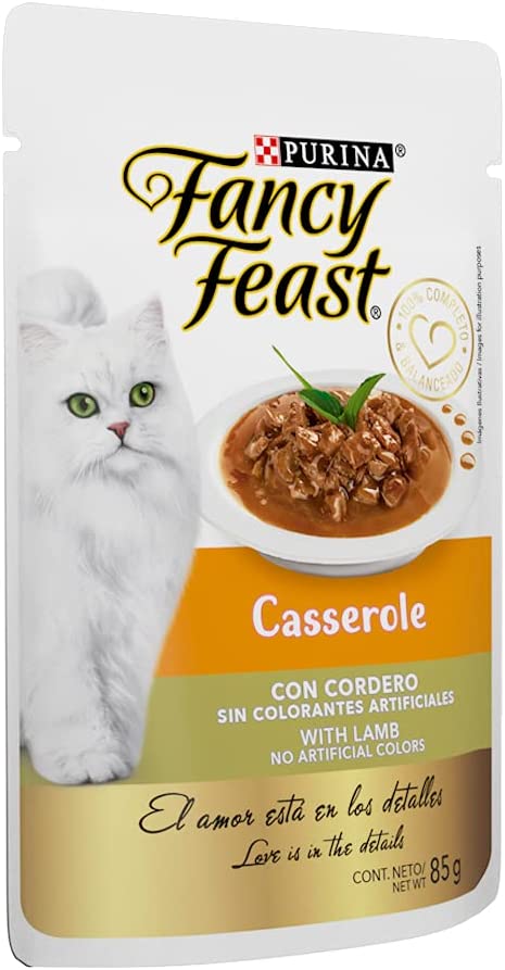 ALIM PRO SOBRE FANCY FEAST CASSEROLE CORDERO POUCH 85g 1pz 7600