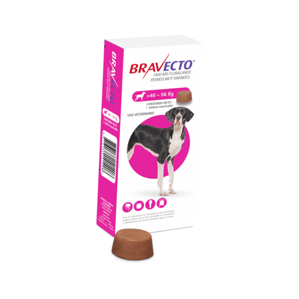 MSD BRAVECTO 40 - 56 KG 1400MG BR40