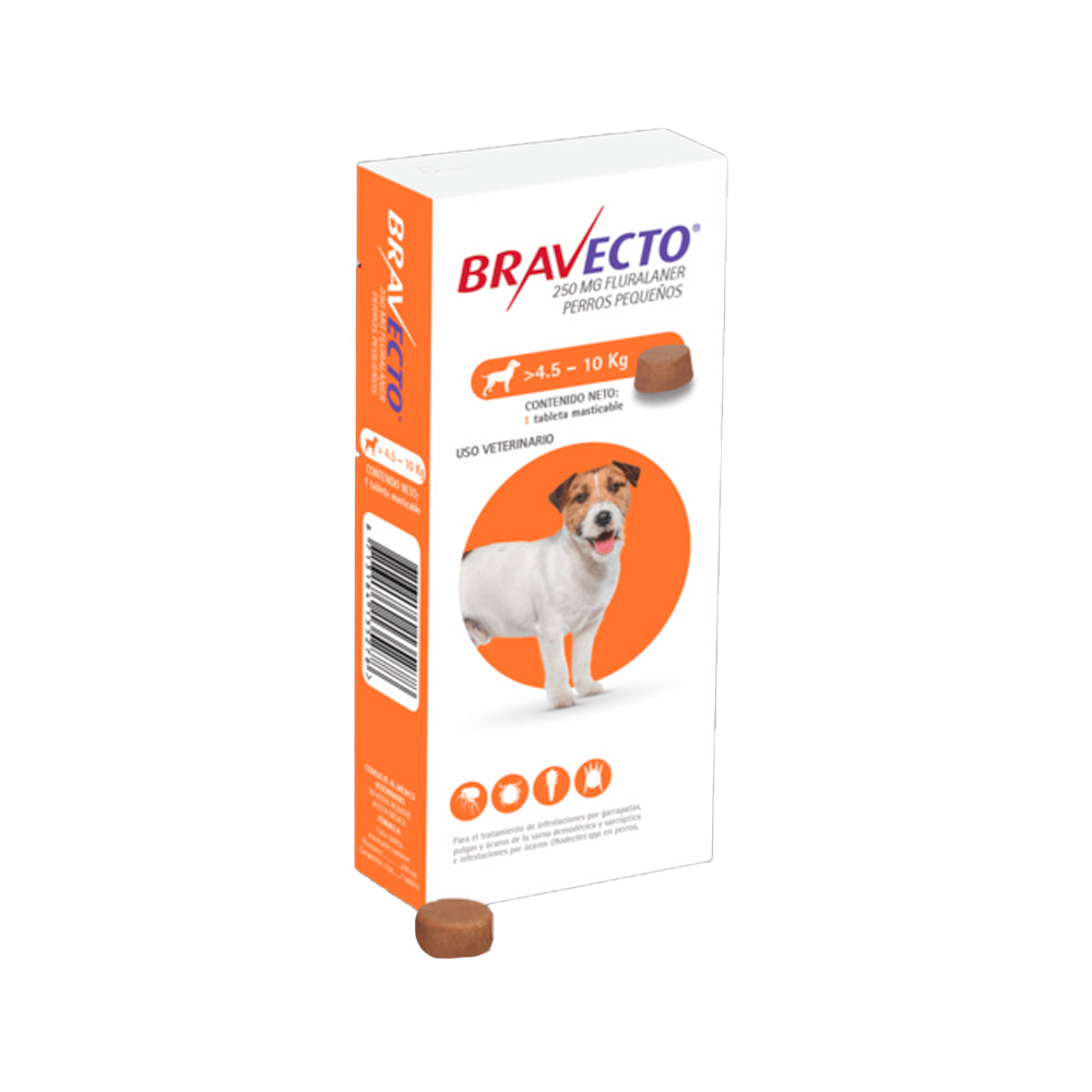 MSD BRAVECTO 4.5 - 10 KG 250MG BR4.5