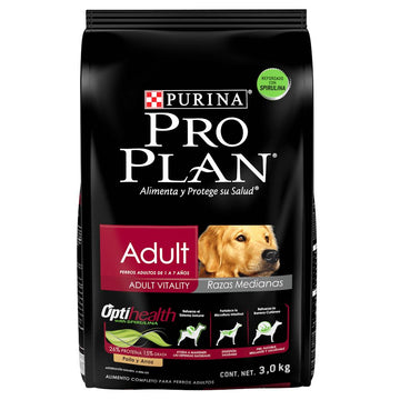 Pro Plan Optihealth Adult Raza Mediana 3 Kg - Alimento Seco Perro Adulto