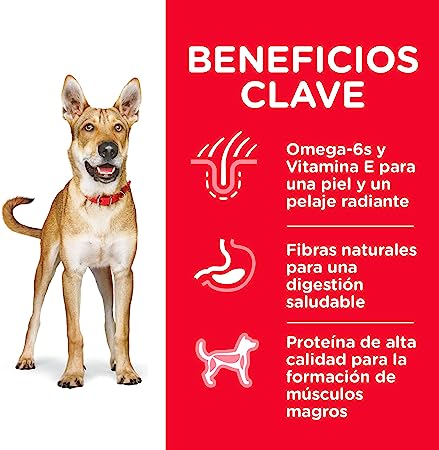 Hill's Science Diet Alimento Seco para Perro Adulto Raza Mediana/ Grande Receta Cordero y Arroz Integral, 15 kg