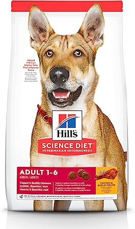 Hill's Science Diet Alimento Seco para Perro Adulto Raza Mediana/ Grande Receta Cordero y Arroz Integral, 15 kg