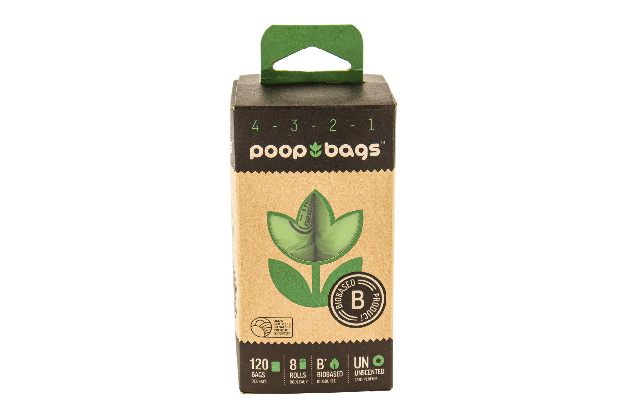 BOLSAS BIODEGRADABLES PARA DESECHOS DE PERRO 8 ROLLOS