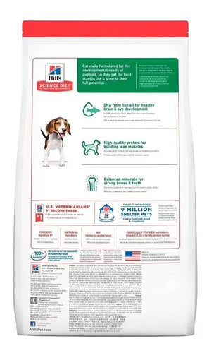 Alimento Hill's Science Diet Puppy para perro cachorro de raza mini, pequeña y mediana sabor pollo en bolsa de 15.5lb