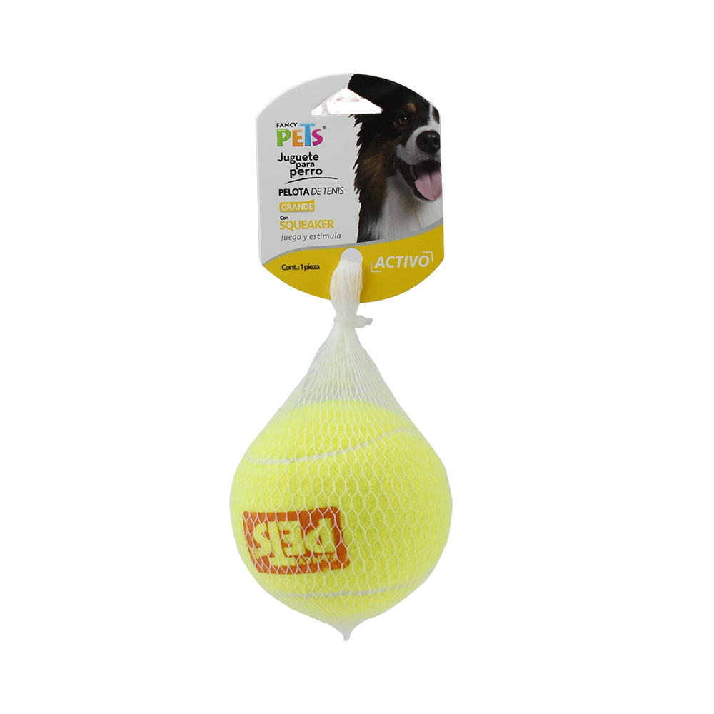 JUGUETE PELOTA GDE DE TENIS C/SQUEAKER - 1 PZ FL7156