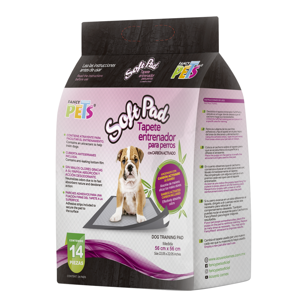 TAPETE ENTRENADOR SOFT PAD C/CARBON ACTIVADO - 14 PZ FL7173
