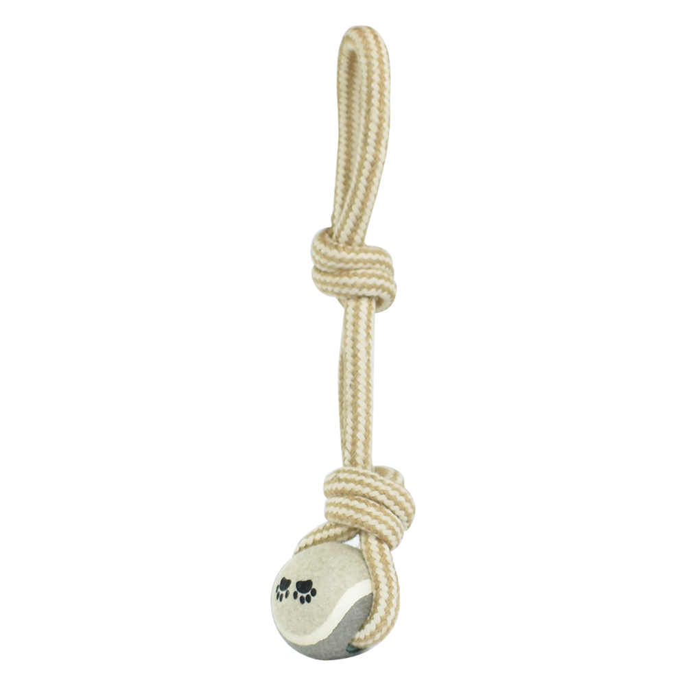JUGUETE JALADERA DOBLE NUDO C/PELOTA 35 CM FL7237