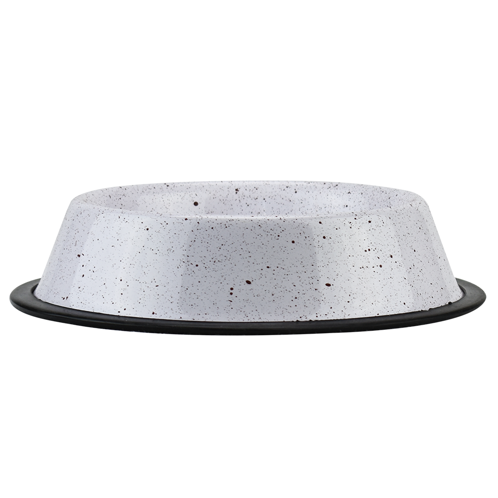 PLATO JASPEADO DE ACERO 16 OZ (454 G) FL8152
