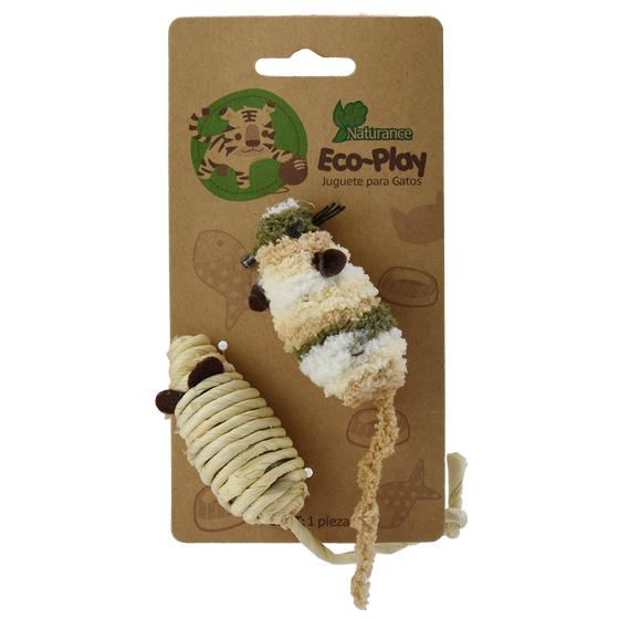 JUGUETE RATON ECOPLAY - 2 PZ FL8233