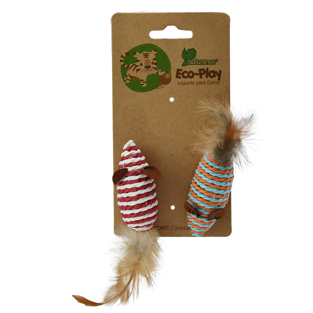 JUGUETE RATON C/PLUMA ECOPLAY - 2 PZ FL8234