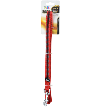 CORREA CH C/ULTRA GRIP Y BANDAS REFLEJANTES ROJO FL8733