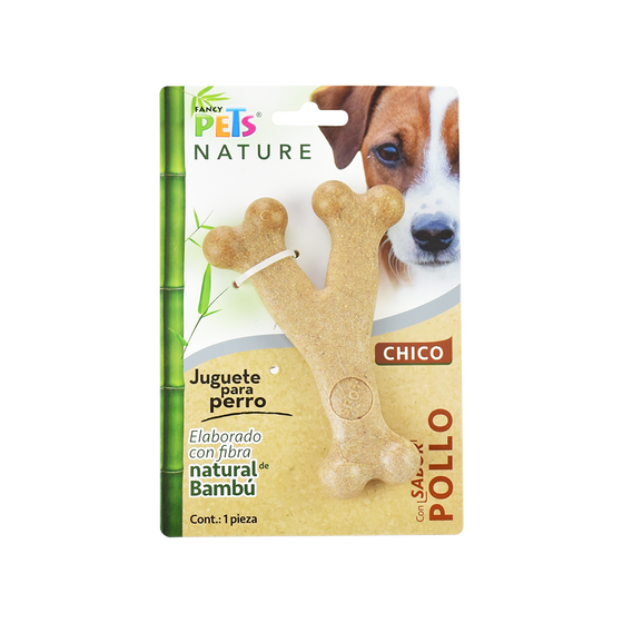 JUGUETE HUESO CH TRIPLE DE BAMBU SABOR POLLO NATURE FL9305