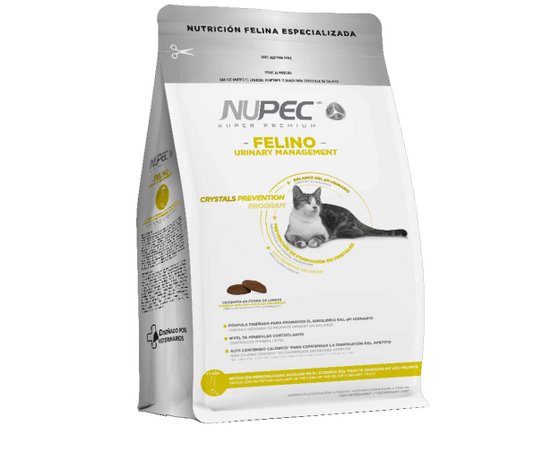 Nupec Felino Urinary Management 1.5 Kg Alimento para Gatos con Padecimientos urinarios