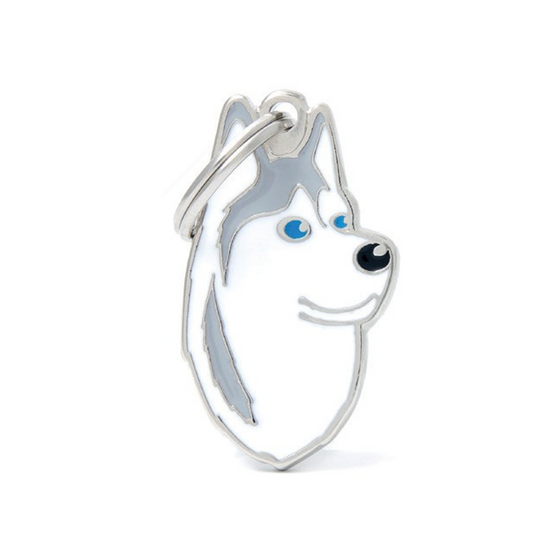Placas MyFamily - GREY AND WHITE SIBERIAN HUSKY MF13