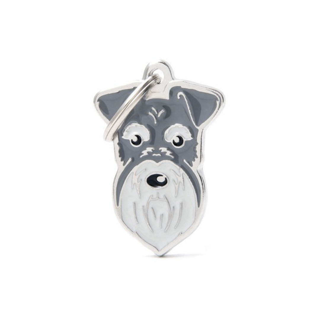 Placas MyFamily - PEPPER-AND-SALT SCHNAUZER MF27NGREY