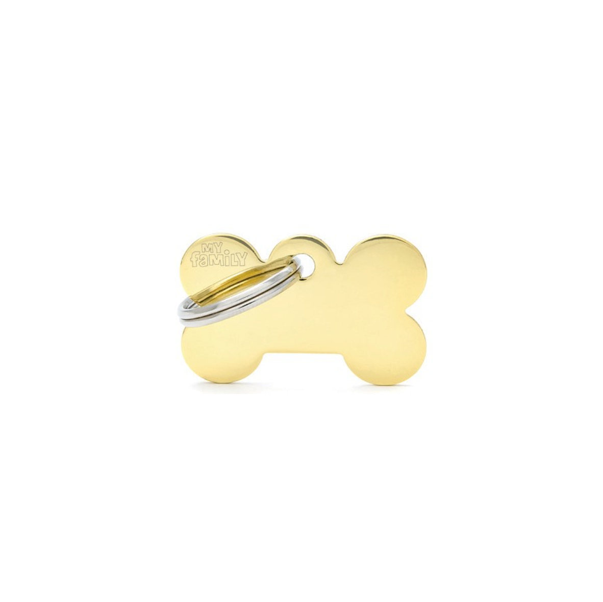 Placas MyFamily - SMALL BONE GOLD MFB02