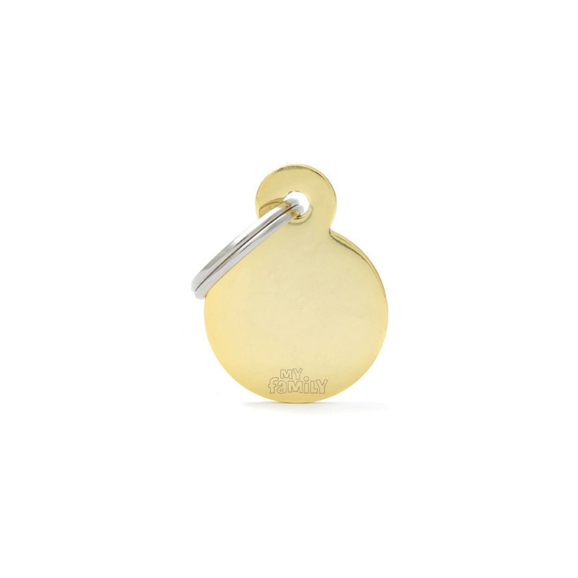 Placas MyFamily - SMALL ROUND GOLD MFB12