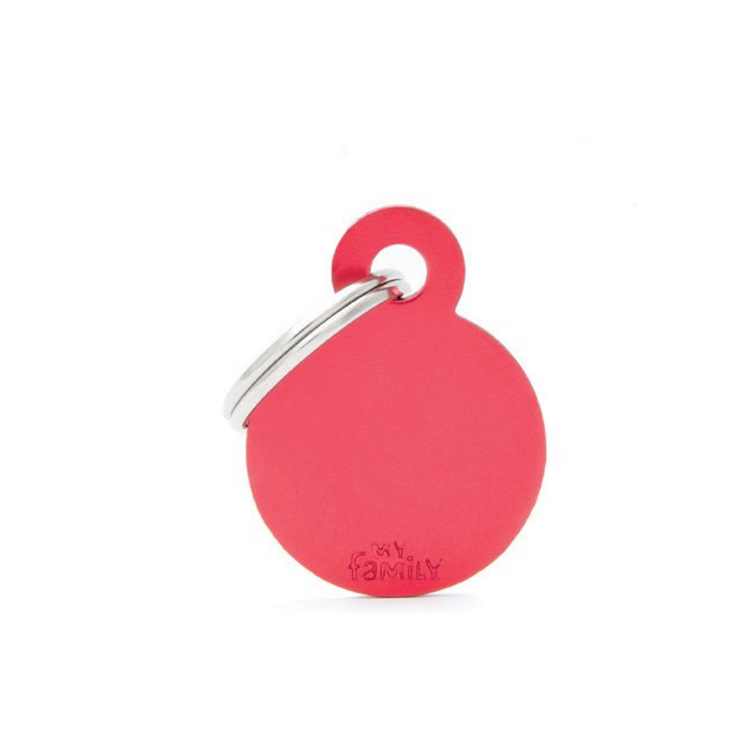 Placas MyFamily - SMALL ROUND ALUMINIUM PINK MFB14
