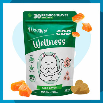 Waggily Wellness Premios suaves 150mg para Gato