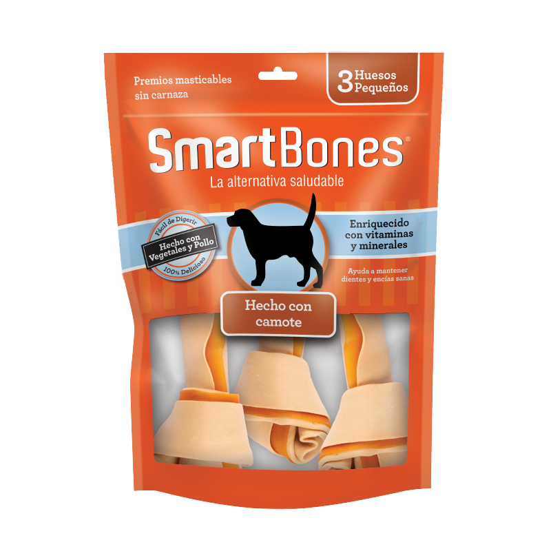 SMARTBONES Huesos Camote CH (3 PZAS) SB0516