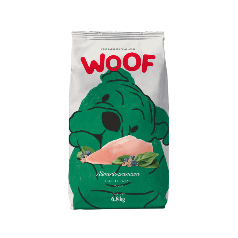 Alimento Woof De Pollo Para Cachorro 6.8 kg
