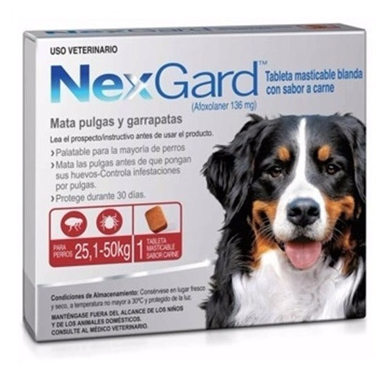 Nexgard Extra Grande 25.1 a 50 kg (1 masticable)