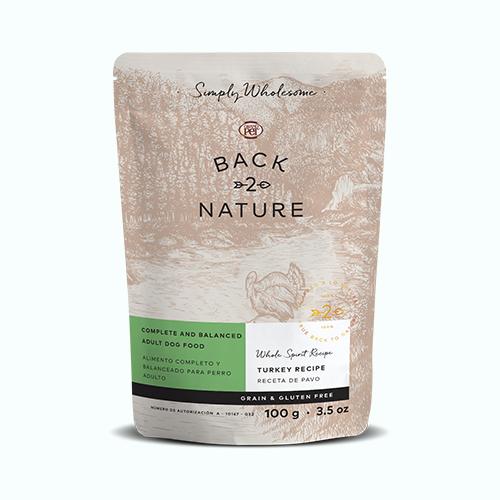 BACK 2 NATURE Alimento húmedo - Receta de Pavo 100 gr