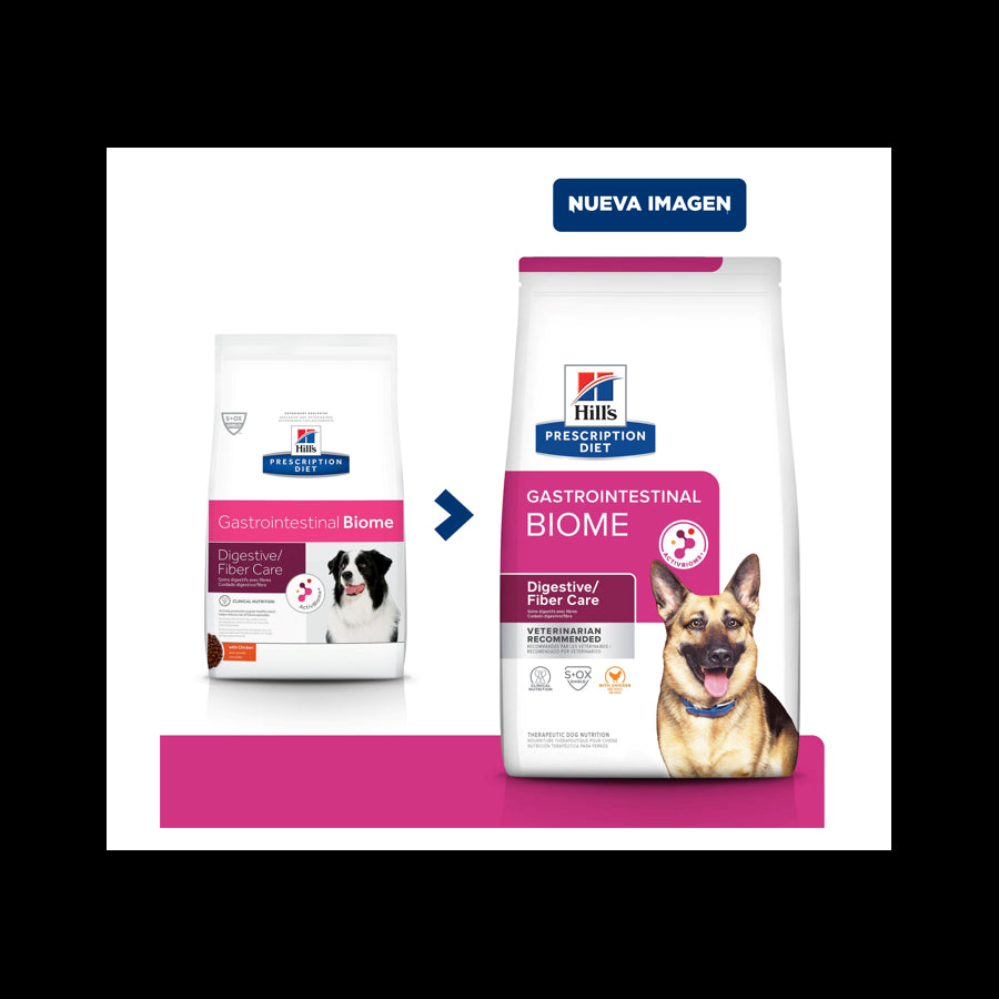 Hill's Prescription Diet Gastrointestinal Biome Alimento Seco para Perro Adulto Todas las Razas, 7.2 kg
