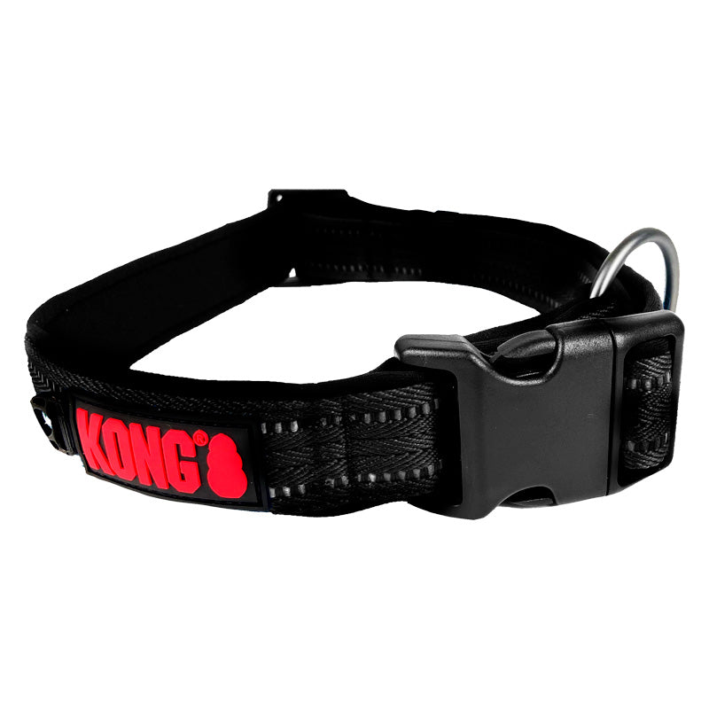 KONG CC Collar Suave Nylon Negra M K-S9301