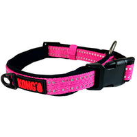 KONG CC Collar Suave Nylon Rosa M K-S9332
