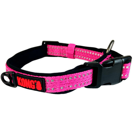 KONG CC Collar Suave Nylon Rosa M K-S9332