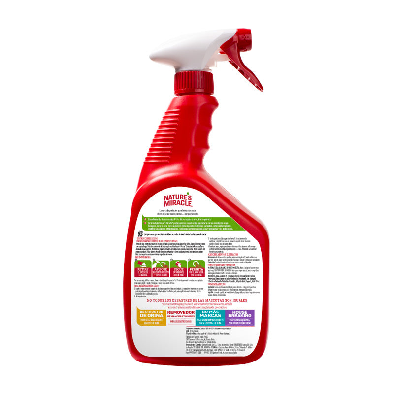 NATURES MIRACLE REMOVEDOR MANCHAS Y OLORES DIFÃ­?CILES 946ML