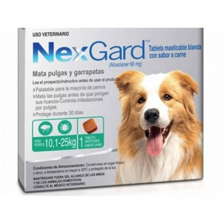 Nexgard Grande 10.1 a 25 kg (1 masticable)