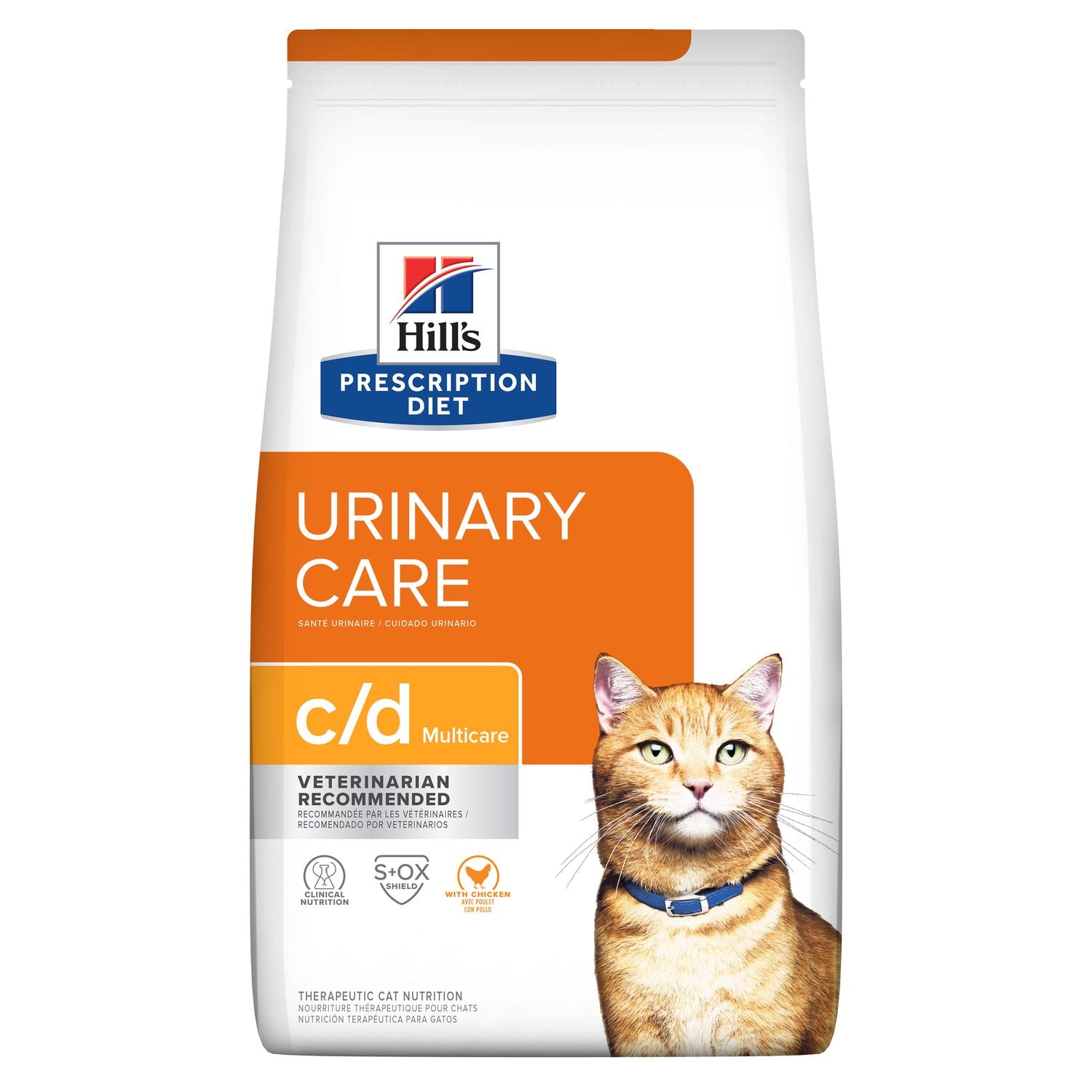 Hill's Prescription Diet c/d Multicare Feline with Chicken Cuidado Urinario 3.9kg - Alimento Seco Gato