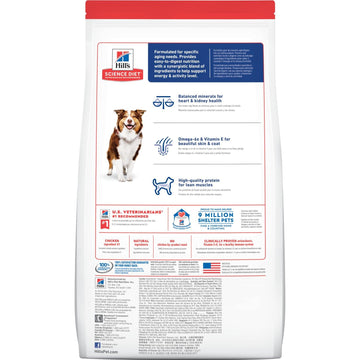 Hill's™ Science Diet™ Adult 7+ Chicken Meal, Barley & Rice Recipe dog food 33 lb