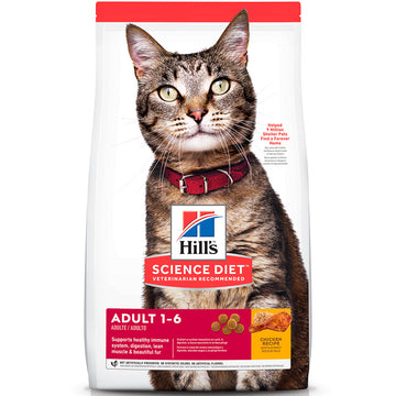 Hill's Science Diet Alimento Seco para Gato Adulto Receta Pollo, 7.3 kg