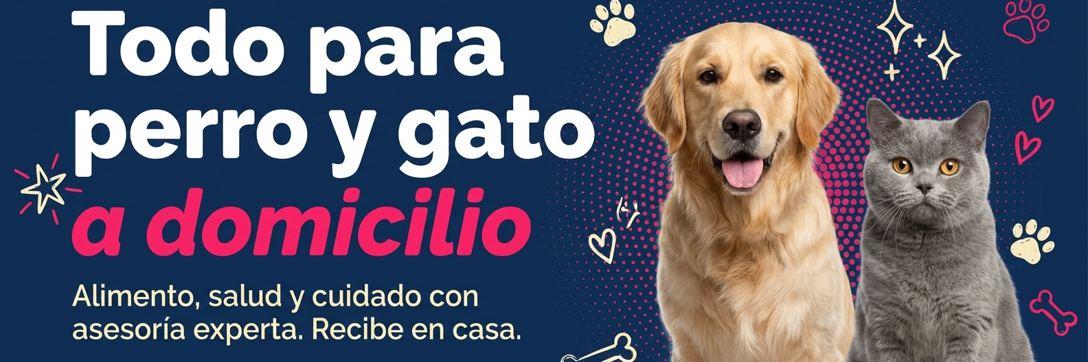 Todo para perro y gato, a domicilio